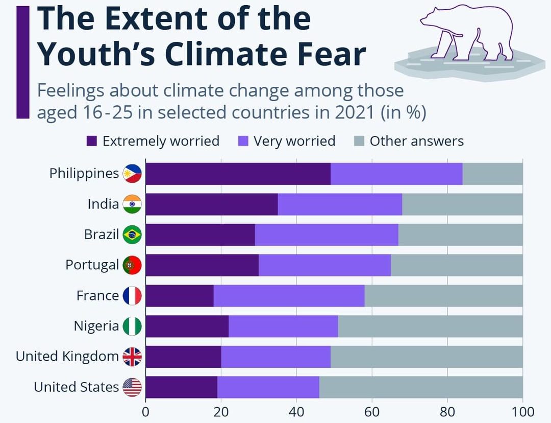The Extent of the Youth's Climate Fear - Slow Reveal Graphs